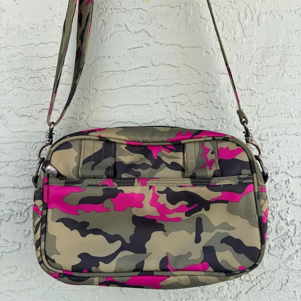 Lug Carousel XL Women's Crossbody Bag Camo Orchid Large